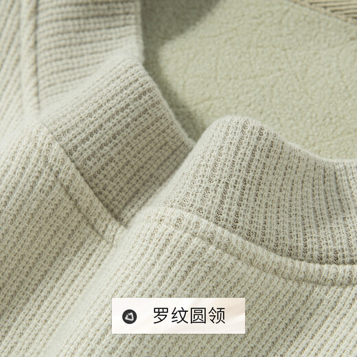 Rich collar elastic skin-friendly splicing pocket spring and autumn classic versatile round neck versatile long-sleeved T-shirt men's sweatshirt men