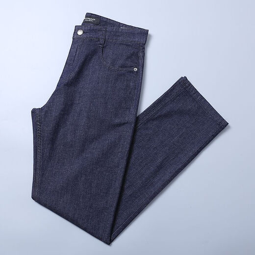 EASTERN CAMEL brand luxury men's high-end jeans 2026 summer business middle-aged stretch straight pants counter men's trousers navy blue return and exchange 0 shipping fee 35 recommended 150-160 Jin Jin equals 0.5 kg