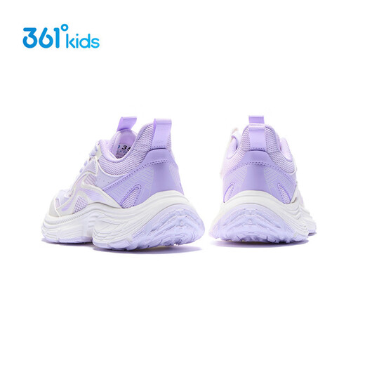 361 Children's Sports Shoes 2026 Summer Girls' Big Children's Flirty Breathable Sweet Cool Casual Dad Shoes Purple 35