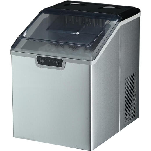 OEM Europe, America, Japan and Taiwan 110V220V fully automatic small refrigerator household round ice stainless steel new ice machine stainless steel box transparent front cover 14 round icicles European regulations