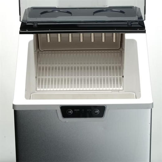 OEM Europe, America, Japan and Taiwan 110V220V fully automatic small refrigerator household round ice stainless steel new ice machine stainless steel box transparent front cover 14 round icicles European regulations