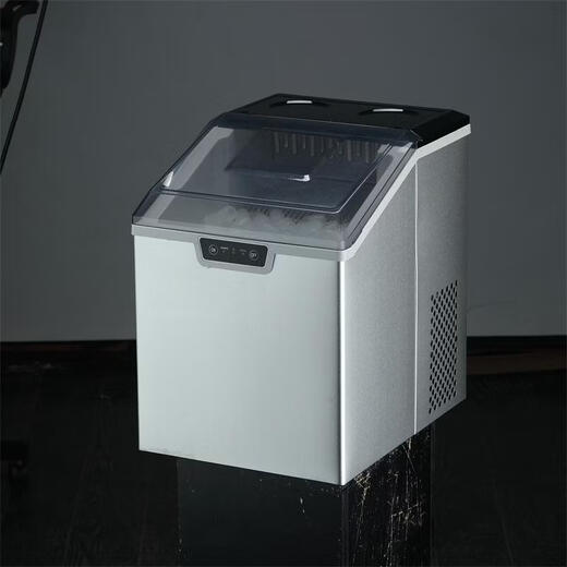 OEM Europe, America, Japan and Taiwan 110V220V fully automatic small refrigerator household round ice stainless steel new ice machine stainless steel box transparent front cover 14 round icicles European regulations