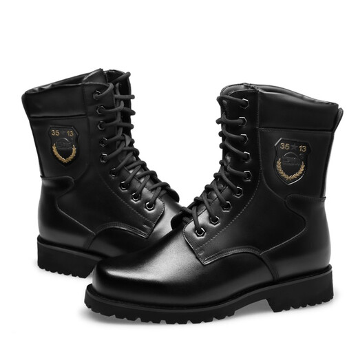 Cruiser 3513 Herrenstiefel, spezielle Arbeitsstiefel im Freien, Lederstiefel, Herren Winter plus Samt -Baumwollschuhe, Kampfstiefel, 3527C Pelzstiefel, Black 42