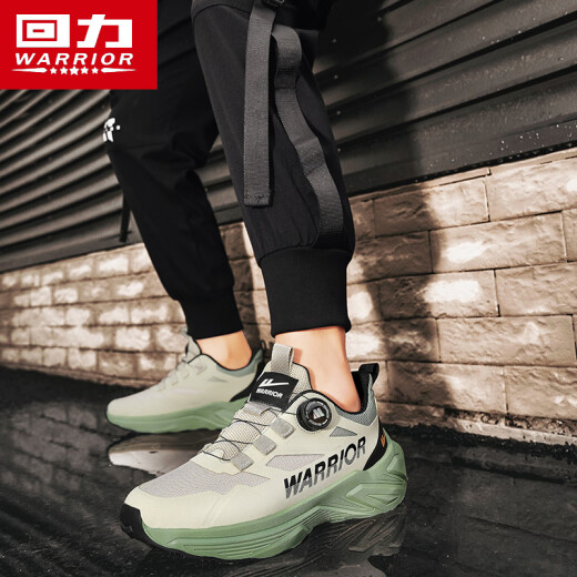 
Warrior running shoes men's rotating button men's shoes wear-resistant sports shoes men's 3899 sand color/military green 44