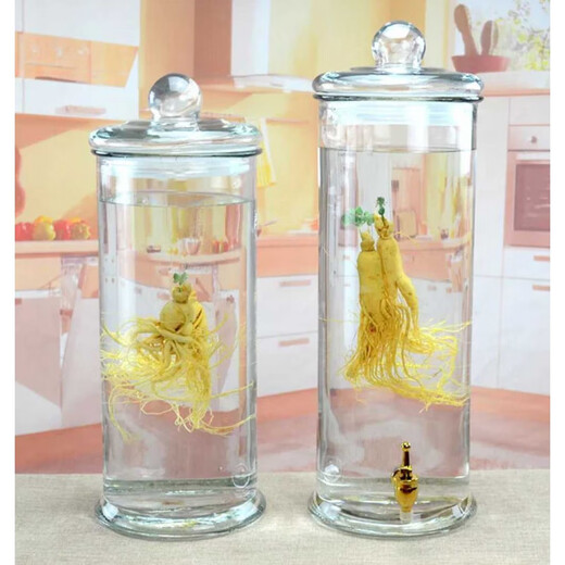 Soaking wine bottle with faucet 5 Jin Jin is equal to 0.5 kg 10 Jin Jin is equal to 0.5 kg 20 Jin Jin is equal to 0.5 kg Glass bottle household wine bottle medicinal wine bottle wine jar wine can 12 Jin Jin is equal to 0.5 kg plus faucet with base