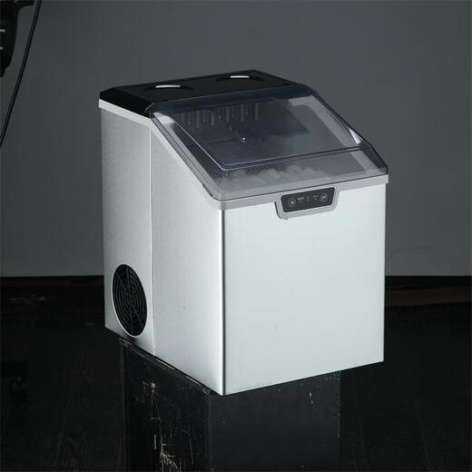 OEM Europe, America, Japan and Taiwan 110V220V fully automatic small refrigerator household round ice stainless steel new ice machine stainless steel box transparent front cover 14 round icicles European regulations