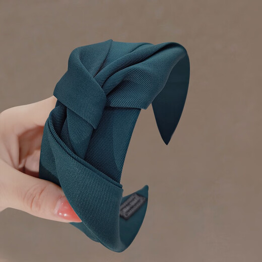 Biyun Korean hairbands for women, high-end hair accessories, pressed hair bundles, retro Hong Kong style wide-brimmed face-showing small headbands, age-reducing hairpins, versatile black