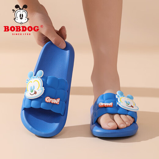 Babudou Children's Crocs 2025 Summer New Style Sandals for Boys and Girls Comfortable Soft Sole Anti-Slip Children's Sandals XD3007/Royal Blue Size 26-27/Suitable for feet 17.5cm long