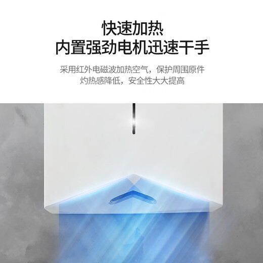 Hotel bathroom wall-mounted fully automatic induction hand dryer for mobile phone toilet bathroom high-speed hand dryer for quick blowing of mobile phone commercial A type silver-two-way air outlet Hotel bathroom wall-mounted fully automatic induction hand dryer for mobile phone toilet bathroom high-speed hand dryer for quick blowing of mobile phone commercial A type silver-two-way air outlet