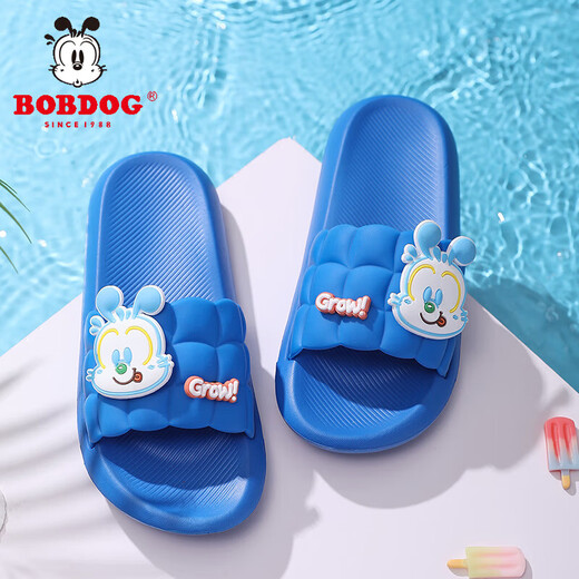 Babudou Children's Crocs 2025 Summer New Style Sandals for Boys and Girls Comfortable Soft Sole Anti-Slip Children's Sandals XD3007/Royal Blue Size 26-27/Suitable for feet 17.5cm long