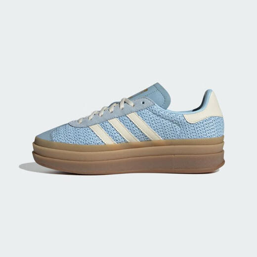 阿迪达斯 （adidas）Originals三叶草2025年男女GAZELLE BOLD W经典厚底运动板鞋 JS3899 40