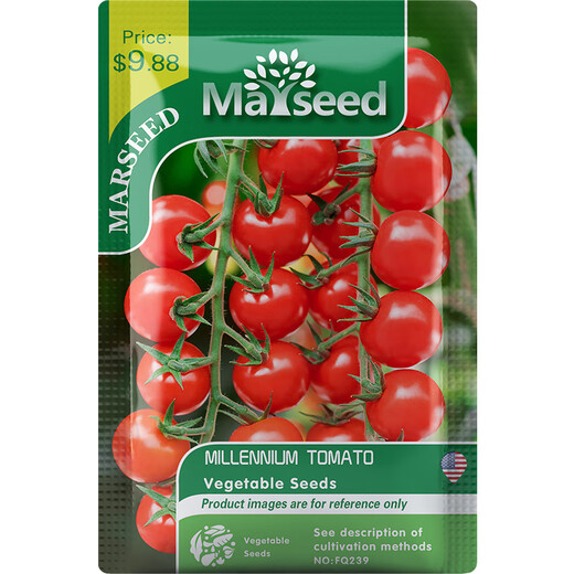 Imported sweet million sweet aperitif small cherry cherry tomato large tomato dwarf tomato seeds larvae seedlings balcony potted canary 20-30 pieces sweet and sour