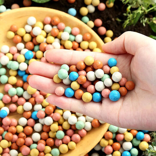 Colored ceramsite bottom ceramsite soil special filter flower pot fish tank bottom sand hydroponics small ceramsite pavement gardening diameter 20-30mm fine paving white stone 5Jin Jin equals 0.5 kg