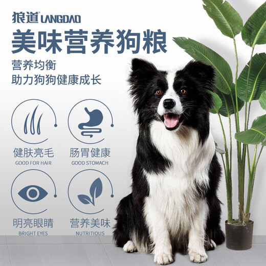 Lilang Dog Food Wolf Road Bulldog Corgi Akita Pomeranian Bichon Collie Universal High-end Series Puppy Milk Cake Food 10kg