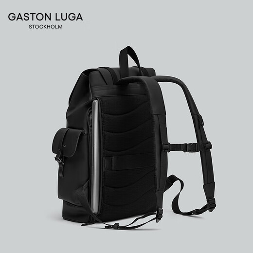 GASTON LUGA Backpack 16-inch Backpack Large Capacity Travel Computer Bag Campus Style School Bag Valentine's Day Gift Elegant Black