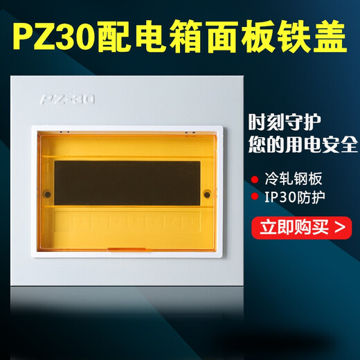 PZ30配电箱盖板铁盖子4/6/8/10/12/15/18/20/24/30/36回路面板 30回路大型