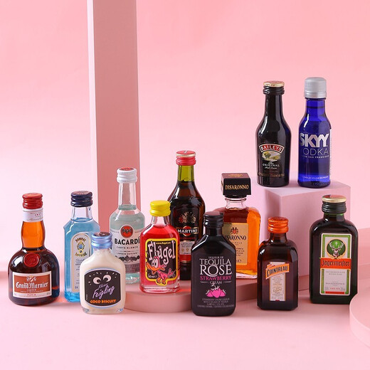 魔兔子 便利店调酒鸡尾酒基酒套装迷你小瓶酒洋酒礼盒酒版威士忌百利甜 王炸组合13瓶