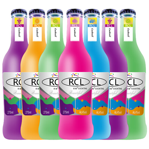 Cóctel Ruoqu 24 botellas * 275 ml Vino con sabor a fruta dulce y ligeramente intoxicada Internet Internet Celebrity Wine Caja entera Burbu