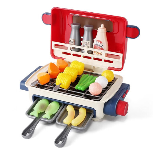 Ma Bao Ma Bao Kinder BBQ House spielen Spielzeug simulierte gegrillte Spießküche Baby Cooking Boys und Mädchen 2025 Geburtstagsgeschenke