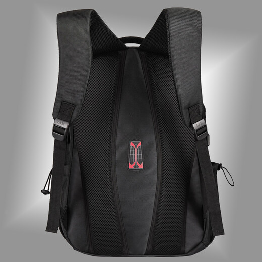 L&M Backpack Men's Backpack Business Casual Commuting Junior High School High School Bag College Student Computer Travel Travel Business Black With Mobile Phone Arm Bag + Watch + Pen Case