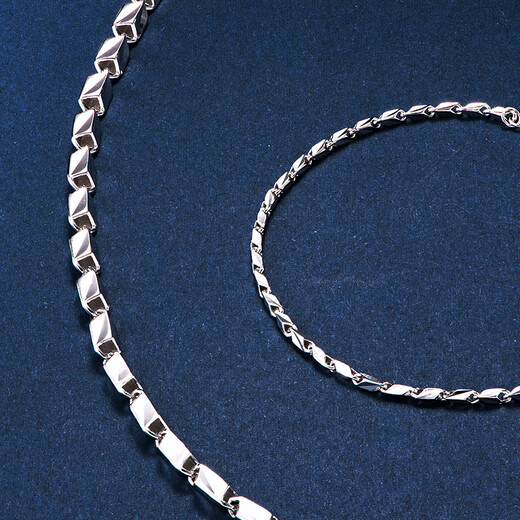 Pt.Charm Platinum Bracelet Couple Style pt950 Platinum Bamboo Chain Chinese Valentine's Day Simple Fashionable Versatile Guardian Bracelet Ready-made Men's Style 11.6-11.7g Long 16+3 Adjustable