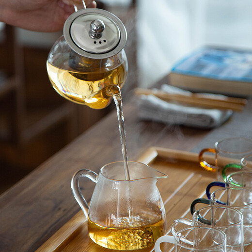 Porcelain brand tea set, tea set, tea tray, induction cooker, kettle, integrated table, automatic water kettle, tea table, tea table set, 34 pieces Konggu Orchid + Bajun tea set