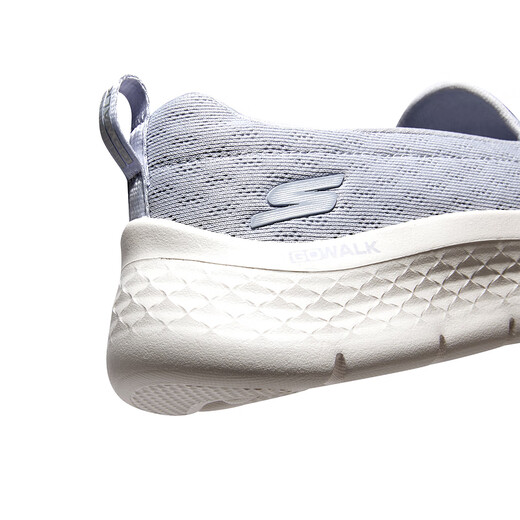 Skechers women's shoes lightweight cushioned outdoor casual walking shoes versatile daily sports shoes 124955 light blue/LTBL 37