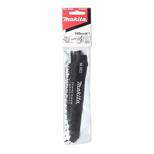 Makita (MAKITA) Saber Saw Blade S644 Reciprocating Saw Blade Wood Cutting 150MM Cutting Pieces Lumber Wood Cutting Saw B-16798 Cork Cutting [5 Package] 152mm