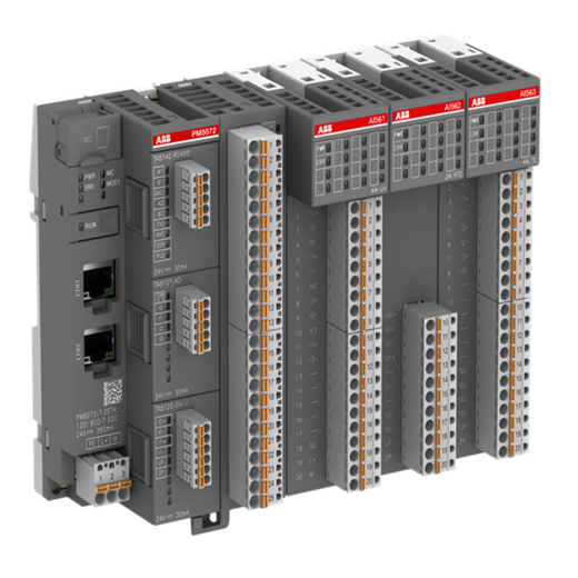 ABBPLC-AC500-eCo PM5012-T-ETH/PM5032-R-ETH/PM5052-R-ETH/50 PM5072-T-ETH型 8MB 12DI/8D