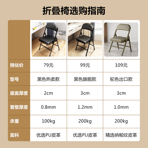 华恺之星折叠椅电脑椅办公家用椅子会议培训座椅休闲椅HK3022黑色