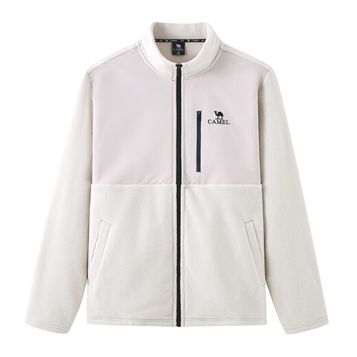 Camel (CAMEL) men's jacket anti-static polar fleece jacket men's winter plus velvet thickened warm fleece jacket M34CA88707