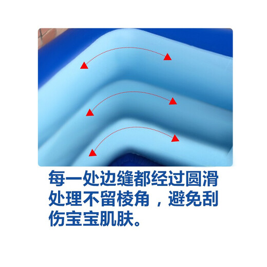 水迪儿童游泳池婴儿游泳桶家用充气戏水池小孩宝宝玩具可调加厚洗澡盆 1.3米加厚三层儿童游泳-电动泵