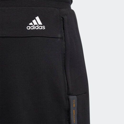 阿迪达斯（adidas）裤子男裤夏新款健身训练运动裤百搭时尚休闲舒适直筒裤长裤 HE9894/黑色 S