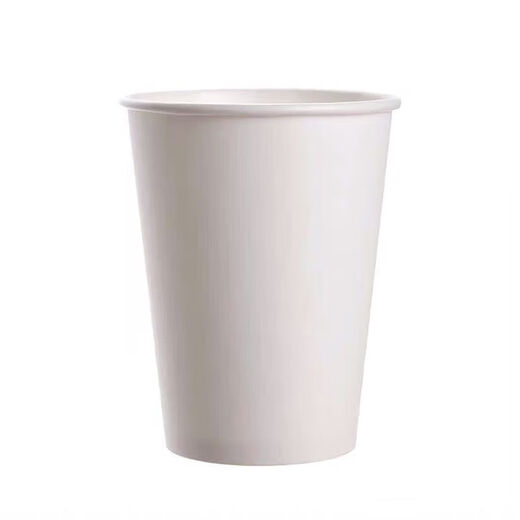 Hua Anjia white disposable paper cups can be extra thick kindergarten handmade paper cups drinking cups 15 colors optional extra thick 400ml white 50 pieces_12 ounces