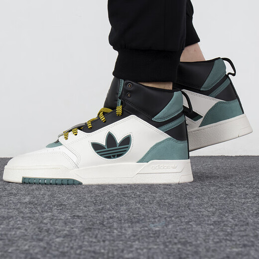 Adidas (Adidas) Clover Shoes Men's Shoes Summer New Outdoor Fashion Loolweight Breetworkess Комфортная не скользящая повседневная обувь GW6188 GW6189 Белый и зеленый сплайсинг 39
