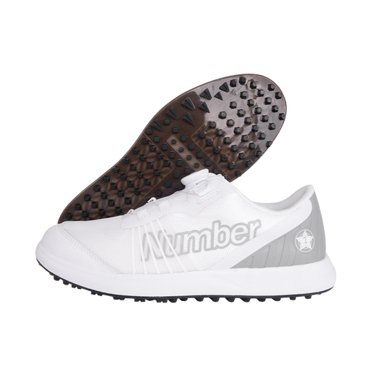 
Number Golf Men's Sports Shoes Lightweight, Breathable, Comfortable, Anti-slip, Wear-resistant, Spike-free Golf Shoes Men's Shoes White 673 26.5(43)