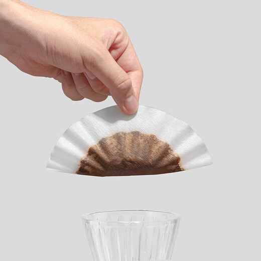 Taimo drip filter special cake-shaped filter paper, hand-brewed coffee pot filter paper, Golden Dragon Cup flat-bottomed coffee filter paper, cake-shaped filter paper | No. 01, white, 50 sheets