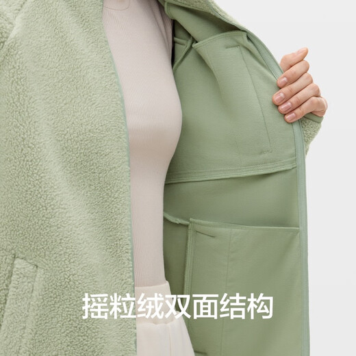 Bananain Cuir chaud 302+ Fleep féminin Veste courte courte automne et hiver Température de serrure chaude et coton à la ventre Loose intérieure décontractée usure de dents blanches épissées en céramique gris M G gris M