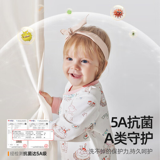 
Betas baby clothes spring and autumn long-sleeved onesie pure cotton newborn baby clothes men and women early spring clothes pajamas