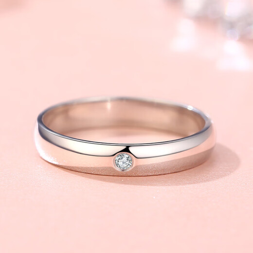 Xingmei Jewelry--Jane Eyre Classic Diamond Pair Ring 18K Color Gold Diamond Ring Couple PT Platinum Pair Ring Men's and Women's Wedding Engagement Ring/A Natural Pair Diamond Ring Counter Genuine Split Diamond White K Gold K Rose Gold K Gold