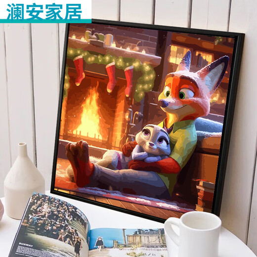 
Crazy Zootopia digital oil painting Cute cartoon Crazy Zootopia digital oil painting SJ1355120*20c SJ13554