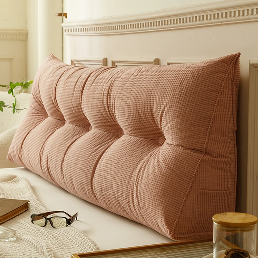 Nanjiren (Nanjiren) Bedside Cushion Soft Pack Double Crystal Velvet Long Pillow Pillow Large Backrest Internet Popular Back Pillow Back Cushion Corn Velvet Triangle - Morning Mist Green Length 60* Width 20* Height 50cm Nanjiren (Nanjiren) Bedside Cushion Soft Pack Double Crystal Velvet Long Pillow Pillow Large Backrest Internet Popular Back Pillow Back Cushion Corn Velvet Triangle - Morning Mist Green Length 60* Width 20* Height 50cm