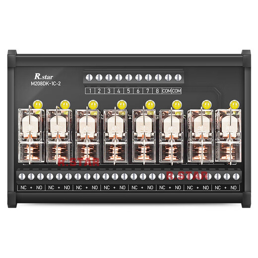Omron relay module 24v intermediate plc amplifier board control 6-way 8-circuit DC 12v intermediate module 16-way 2 open 2 closed 5A direct plug Omron