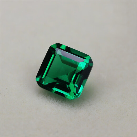 Emerald loose stone square color Colombian green jade square 7X7mm