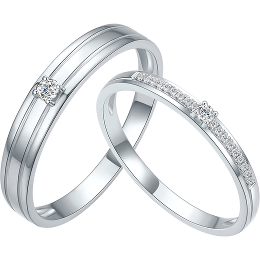 Saturday Fortune Diamond Pair of Rings Couple Wedding Ring Diamond Ring PT950 Platinum Single Approximately 3.1 Points Men's Ring No. 17 Birthday Gift