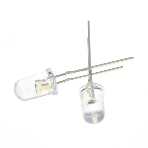 TaoTimeClub LED light-emitting diode 5MM round head red and blue double flash mutual flash lamp beads (10 pieces)