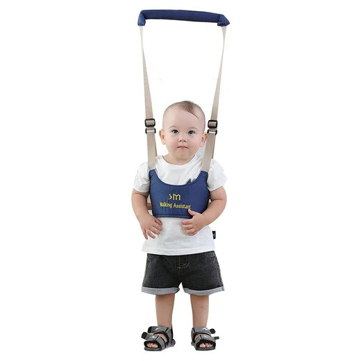 Hug Duck Baby Toddler Belt Summer Learning Walking Carrier Anti-strangle Baby Breathable Four Seasons Anti-Loss Children Toddler Belt Simple Style-Dark Blue