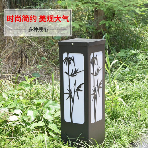 Shijiang Outdoor Waterproof Solar Garden Light New Chinese Style Lawn Garden LED Landscape Light Garden Outdoor Lighting Simple Plaid Lawn Light Small