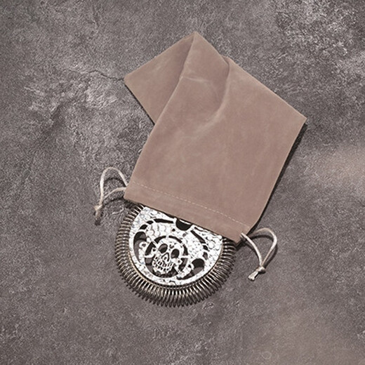 Bar Soul T8012 Skull Ice Filter Stainless Steel Japanese Hammer Line Cutting Process Filter Ice Separator Strainer T8012 Hammer Skull Ice Filter