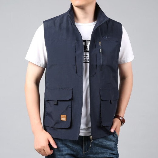 
JP Outdoor Men's Vest Multi-Pocket Casual Working Vest Thin Quick-Drying Horse Clip 2677 Khaki M (suitable for 110Jin [Jin equals 0.5 kg]-125Jin [Jin equals 0.5 kg])